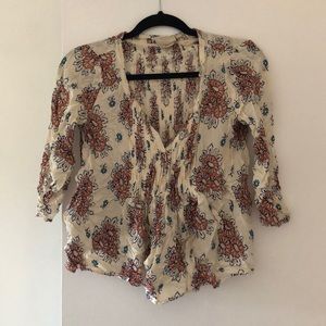 Anthropologie printed blouse